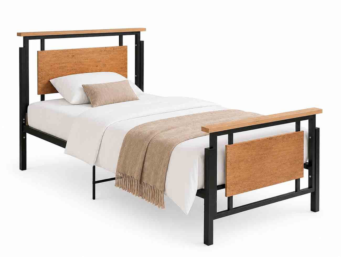 تخت یک نفره فلزی مدل یاس T149